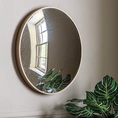 Bronze Convex Mirror 60x60cm For Home Decor