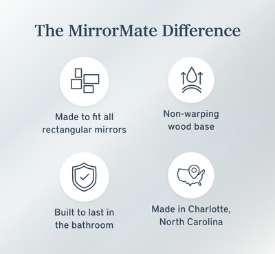 Cottage Style White Mirror Frame For Bathrooms