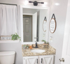 Cottage Style White Mirror Frame For Bathrooms