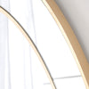 Gold Framed Round Mirror 120cm for Home Decor