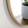 Gold Oval Wall Mirror for Home Decor