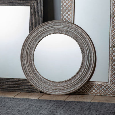 Moroccan Style Decorative Round Wall Mirror